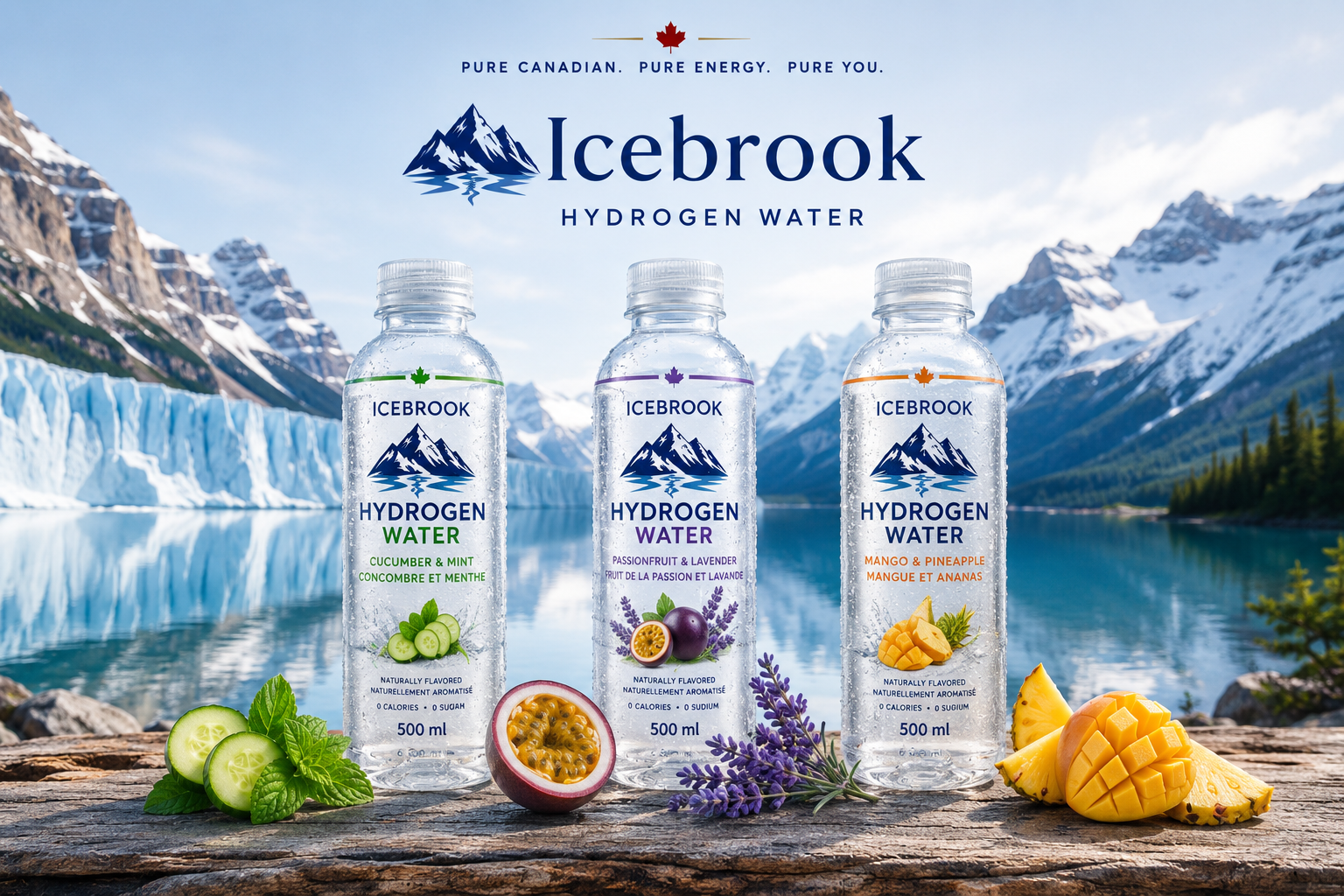 Icebrook Hydrogen Water — pure Canadian water with molecular hydrogen