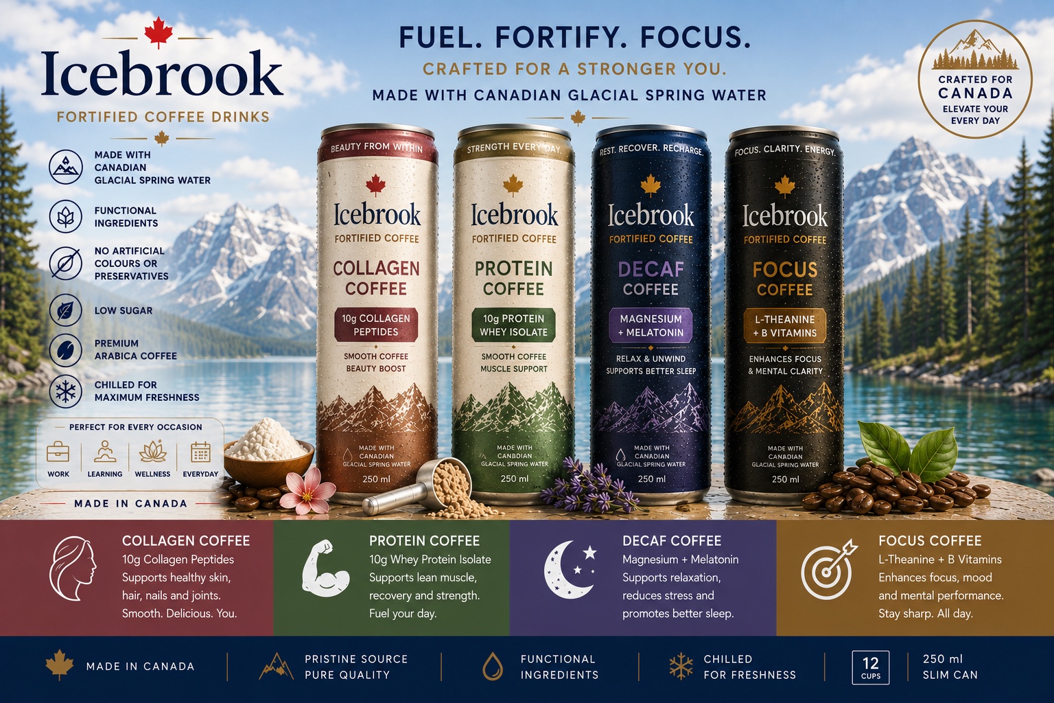 Icebrook Functional Coffee — premium Arabica blends