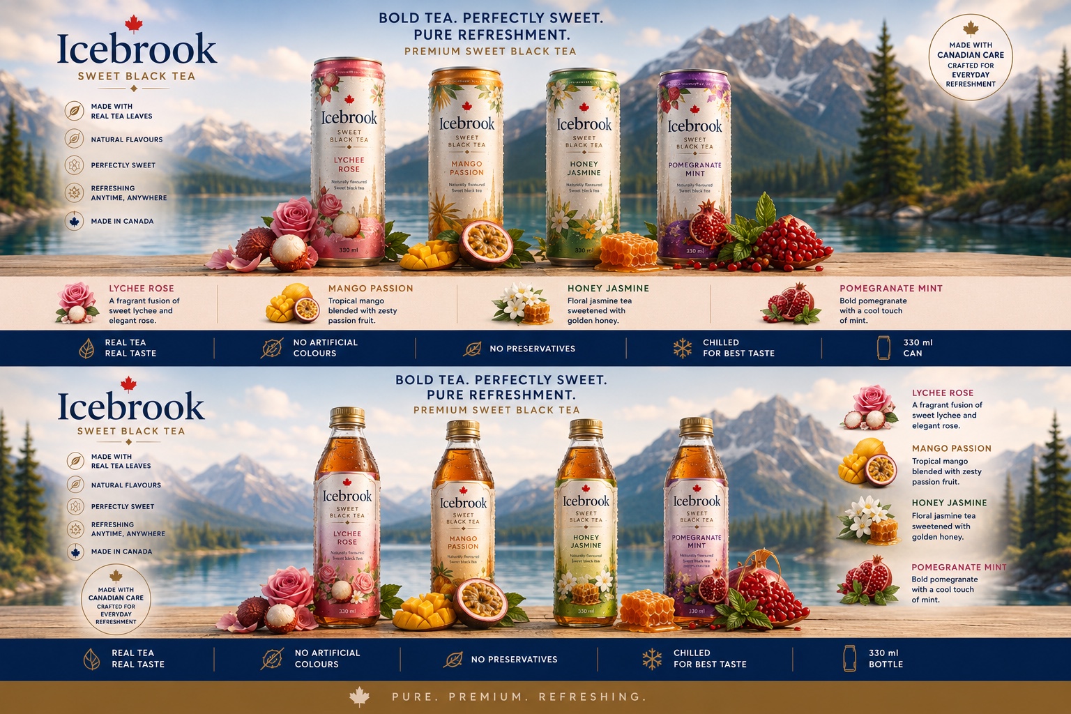 Icebrook Hydrogen Water — pure Canadian water with molecular hydrogen
