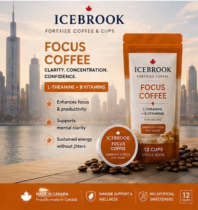 Icebrook Focus Coffee with L-theanine and B vitamins